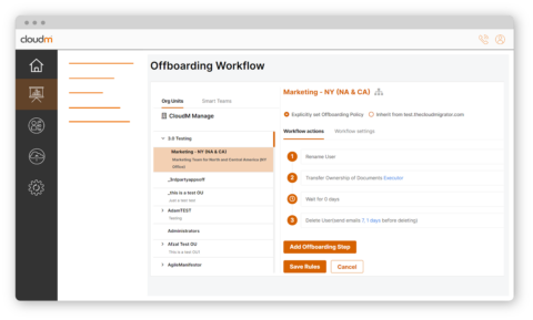 CloudM Automate Offboarding