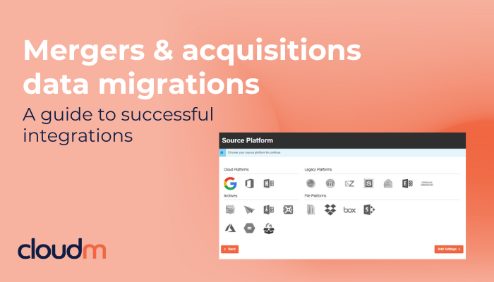 Merger data migrations