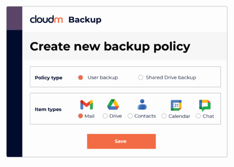 CloudM Backup for Google Workspace