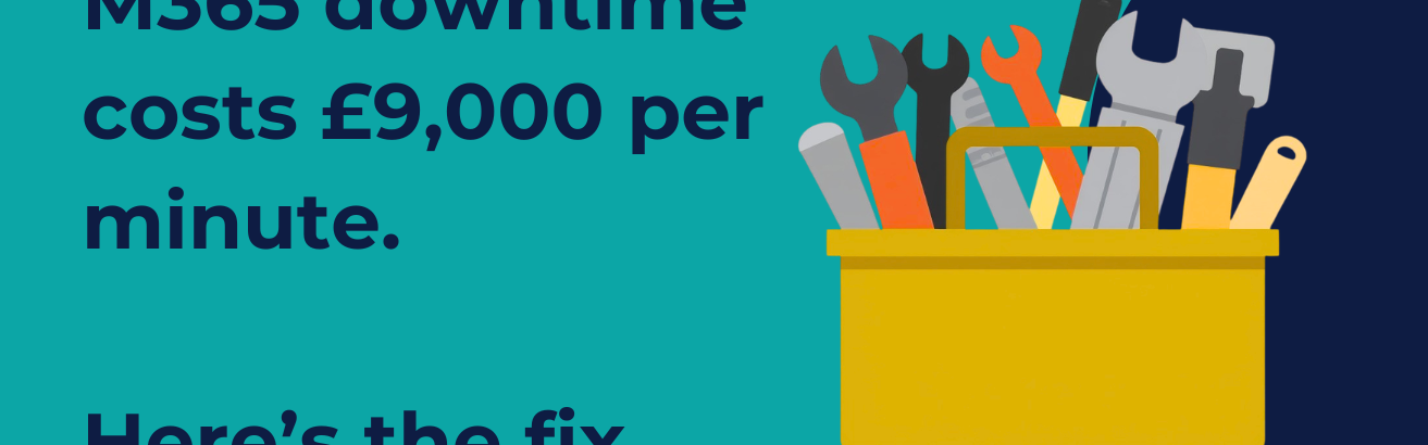 Yellow toolbox with various tools, like a wrench and screwdriver, on a teal background. Text reads 